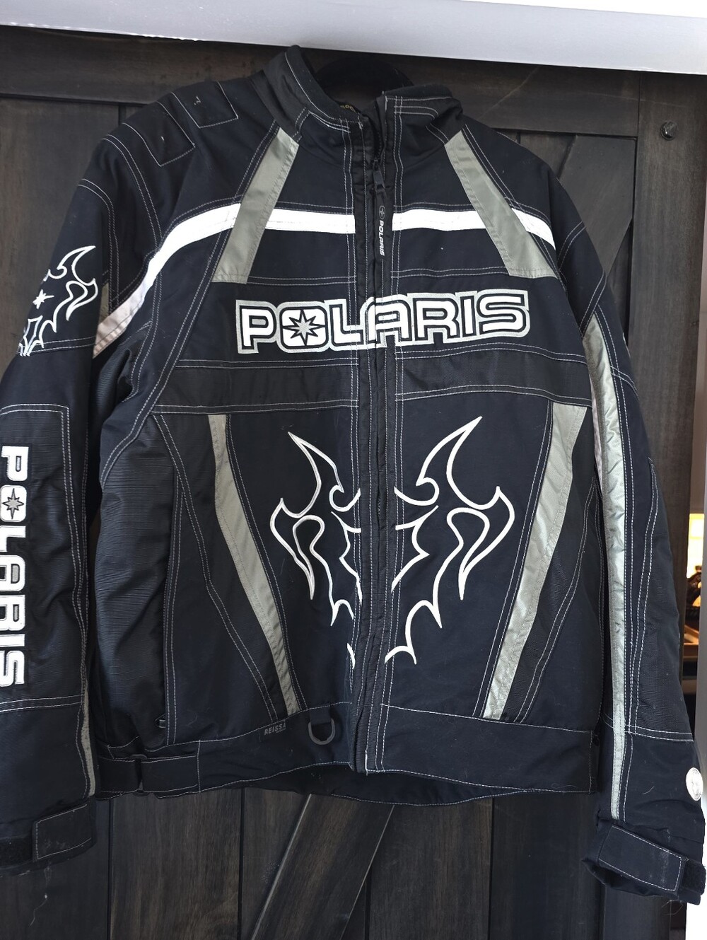 Polaris Velocity Black & Gray Snowmobile Performance Coat - Men's XL